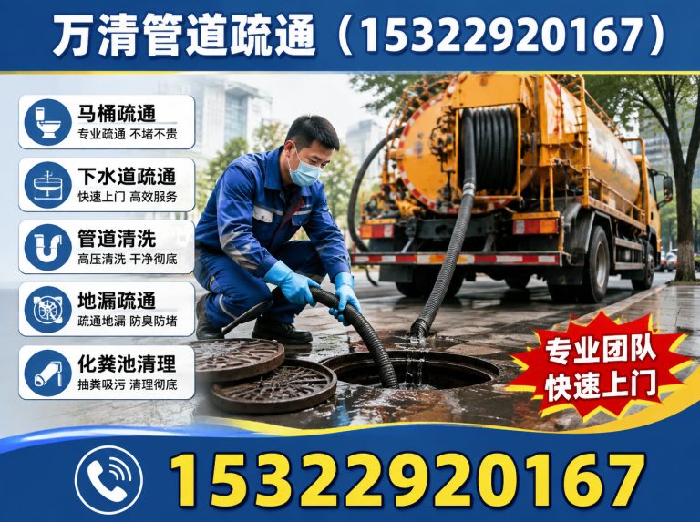 白云区万清管道疏通展示图